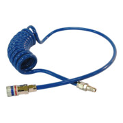 CEJN Tubo flessibile a spirale PU da 1/4" con giunto di sicurezza in acciaio eSafe Ø8 x 12mm