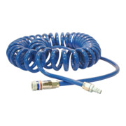 CEJN Tubo flessibile a spirale PU da 1/4" con giunto di sicurezza in acciaio eSafe Ø8 x 12mm