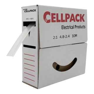 Cellpack Gaine thermorétractable en boîte déroulante 10 m SB 4,8-2,4 tr