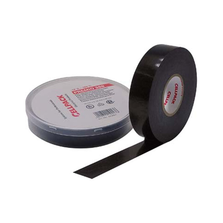 Cellpack Ruban PVC toutes saisons D:0,21 mm I:19 mm L:6 m 388 0.21-19-6 noir