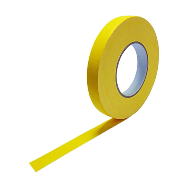 Cellpack Ruban textile jaune D:0,305 I:12 mm L:50 m N°90 0,305x12x50 gl