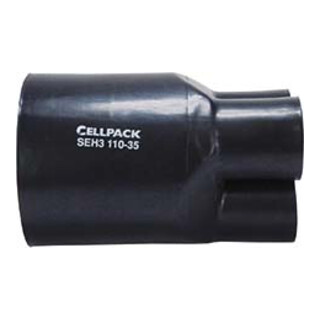 Cellpack Schrumpf-Aufteilkappe f.4x35-150qmm SEH4/60-25/schwarz
