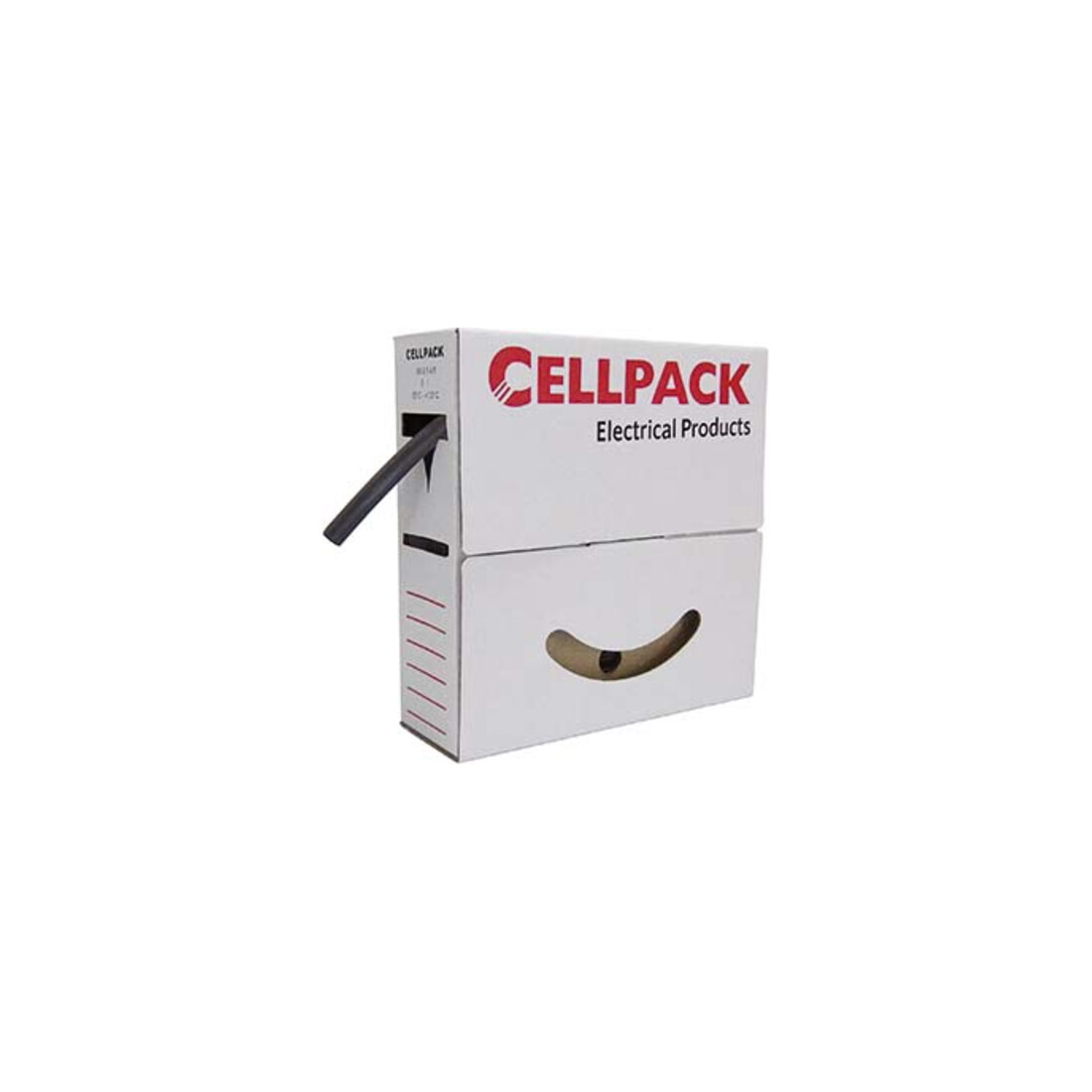 Cellpack Schrumpfschlauch in Abrollbox 10m SB/9-3/schwarz/10m