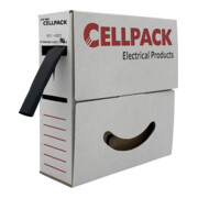 Cellpack Schrumpfschlauch in Abrollbox 10m SB/9-3/schwarz/10m-3