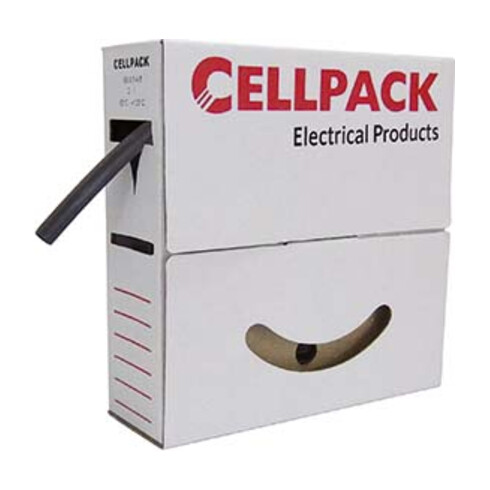 Cellpack Schrumpfschlauch in Abrollbox 15m SB 3.2-1.6 sw