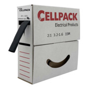 Cellpack Schrumpfschlauch in Abrollbox 15m SB 3.2-1.6 sw-3
