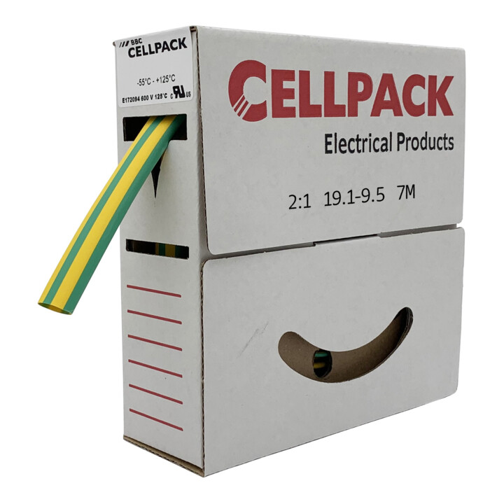Cellpack Schrumpfschlauch in Abrollbox 7m SB 19.1-9.5 gg