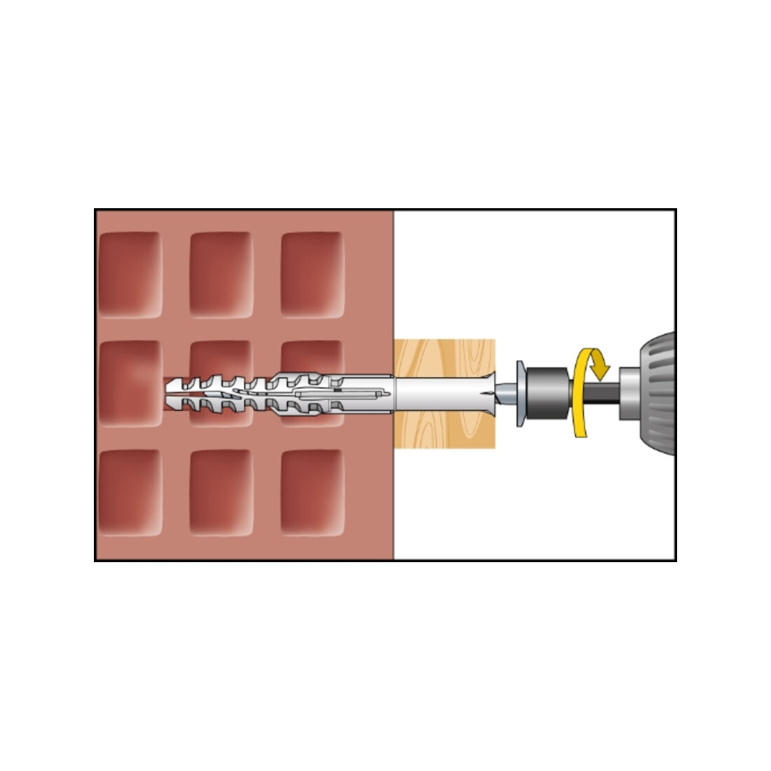 CELO Ancrage multifonctionnel pour cadre MFR SB 10-60 SSKS, collet fraisé, vis hexagonale avec rondelle, galvanisé