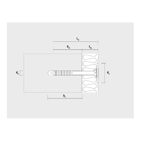 CELO Ancrage pour panneaux isolants avec clou en plastique IPD 10x70 10 mm