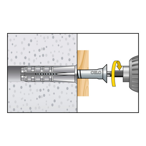 CELO Blister Porenbetondübel GB 12