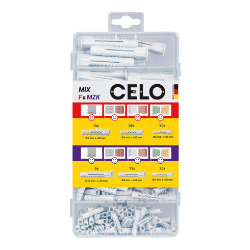 CELO Sortimentsbox F und MZK MIX F und MZK, 156 Teile