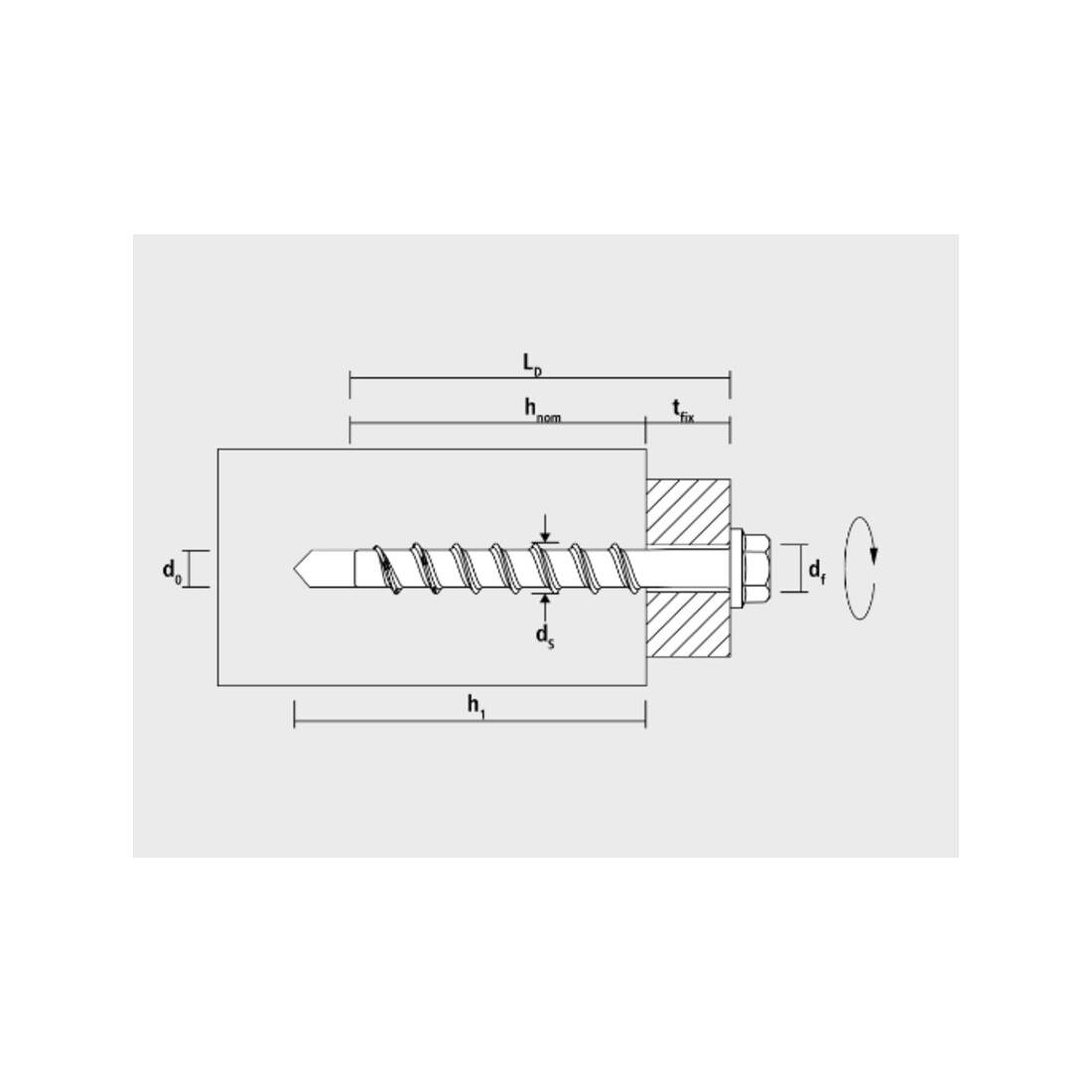 CELO Betonschraube BTS E 6-35 M8, Außengewinde, ZnAl