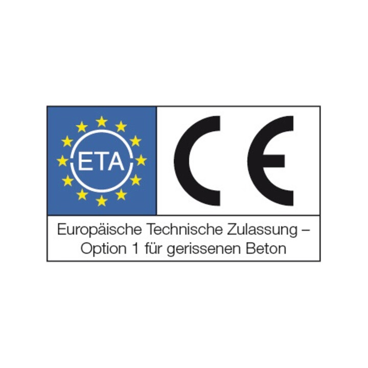 Celo Betonschraube TSM B 10-90 SW 15 galvanisch verzinkt ETA-Zulassung Option 1