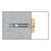 CELO Blister Chevilles à usage multiple avec collerette et vis MZK 6-41 RH-4