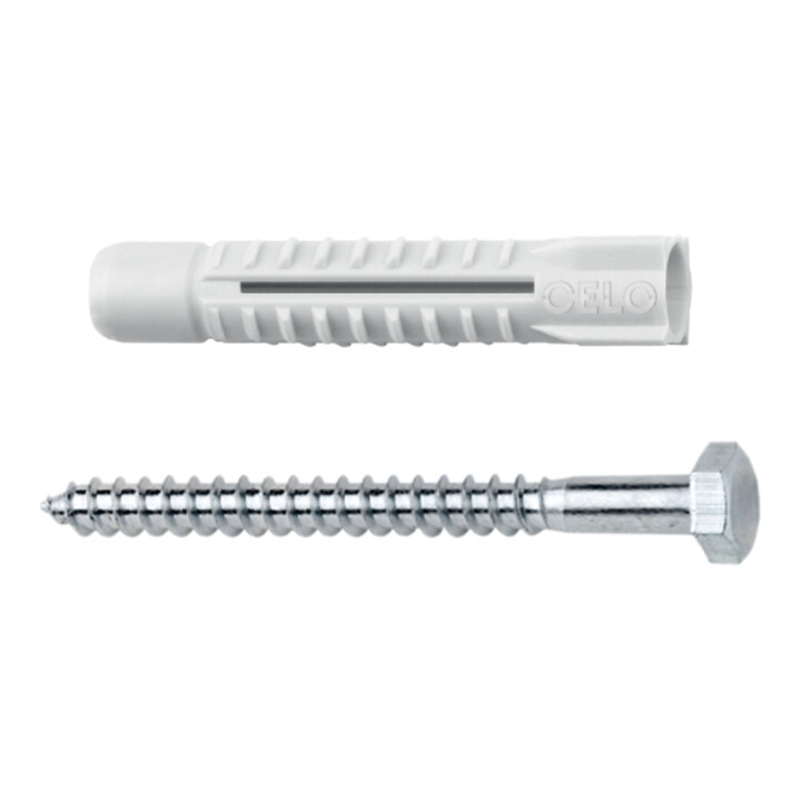 CELO Blister Chevilles à usage multiple avec vis MZ 10 SKS