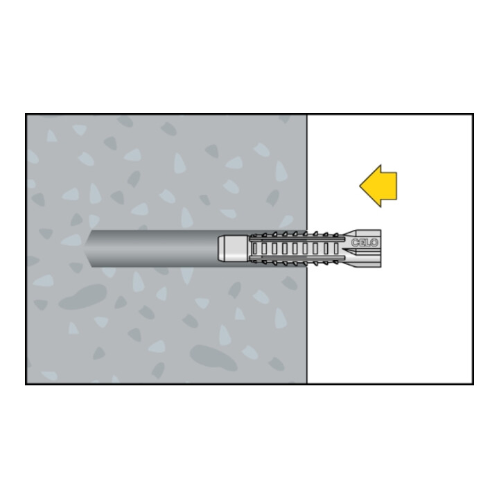 CELO Blister Chevilles à usage multiple avec vis MZ 10 SKS