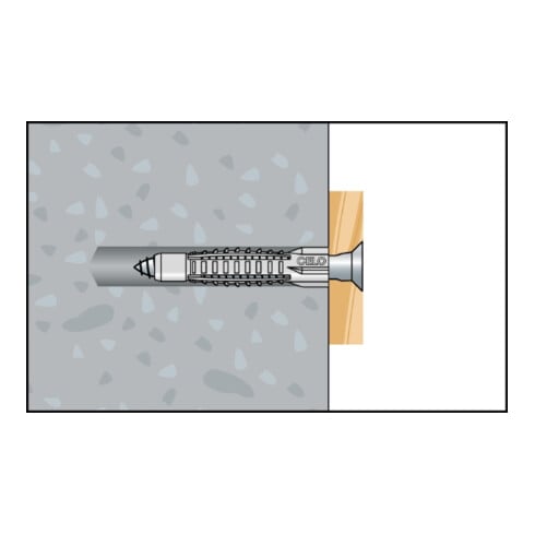 CELO Blister Chevilles à usage multiple avec vis MZ 10 SKS