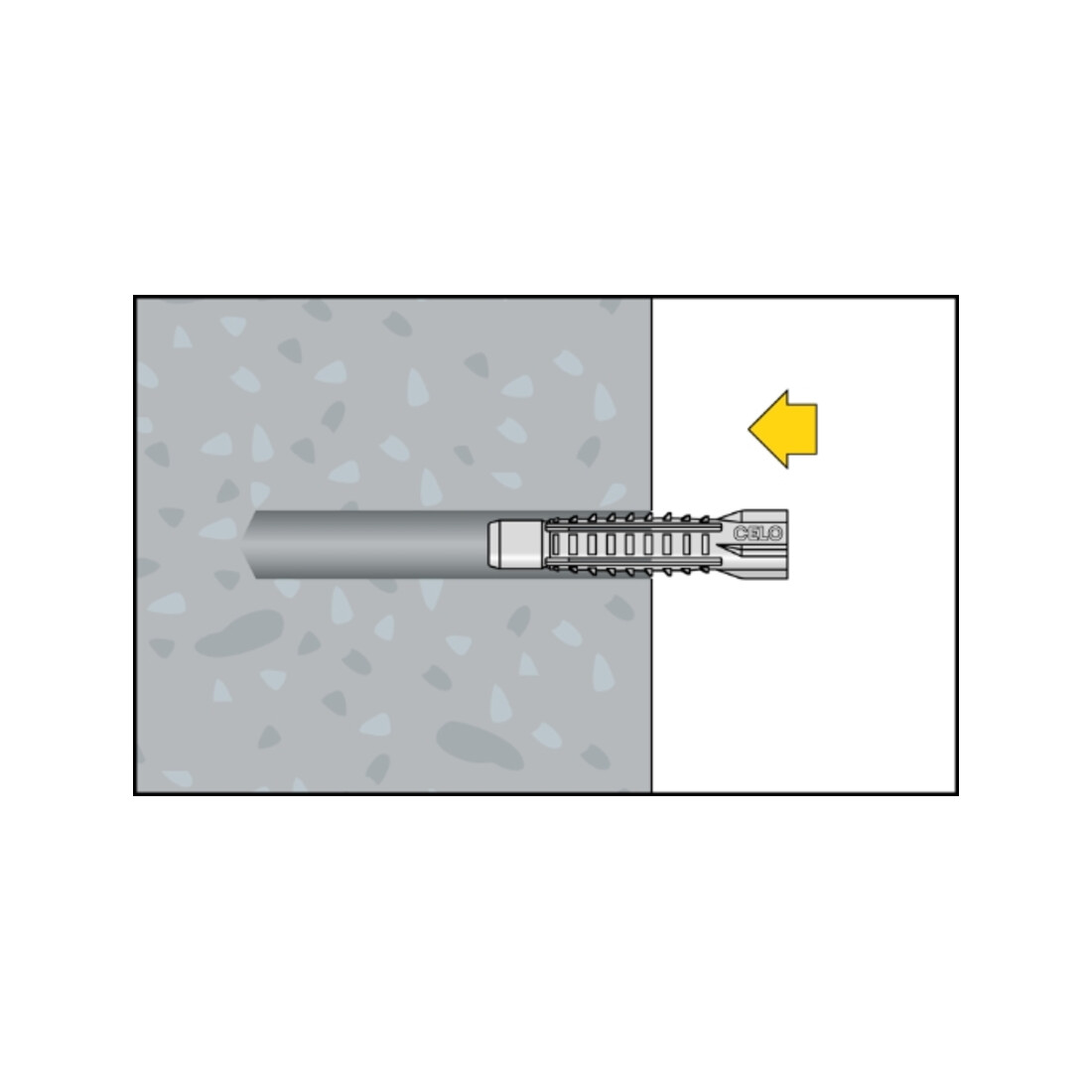 CELO Blister Chevilles à usage multiple avec vis MZ 8 SPS