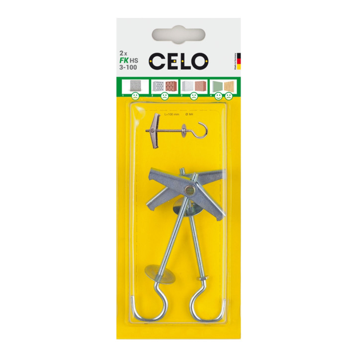 CELO Blister Federklappdübel FK 3-85 S