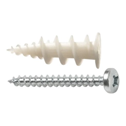 CELO Blister gipsplaatplug kunststof met schroef GKD PZ