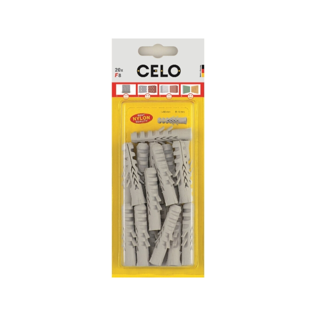 Goujon standard CELO Blister F 6