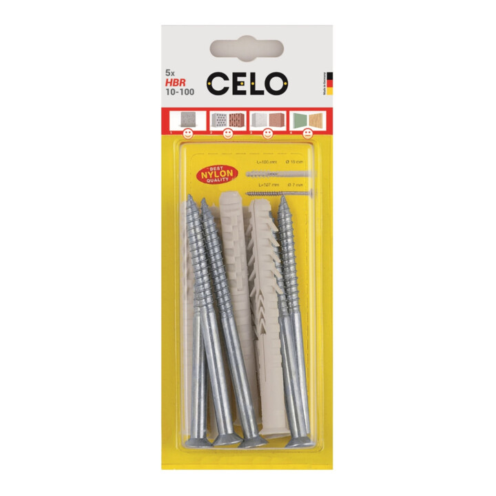 Celo Blister Hohlblockrahmendübel HBR 10-135 TOSS