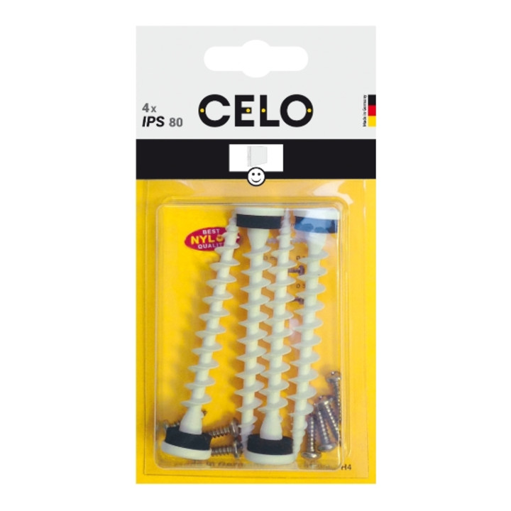 CELO Blister Isolierplattenschraube IPS 80 weiß + PH, A2