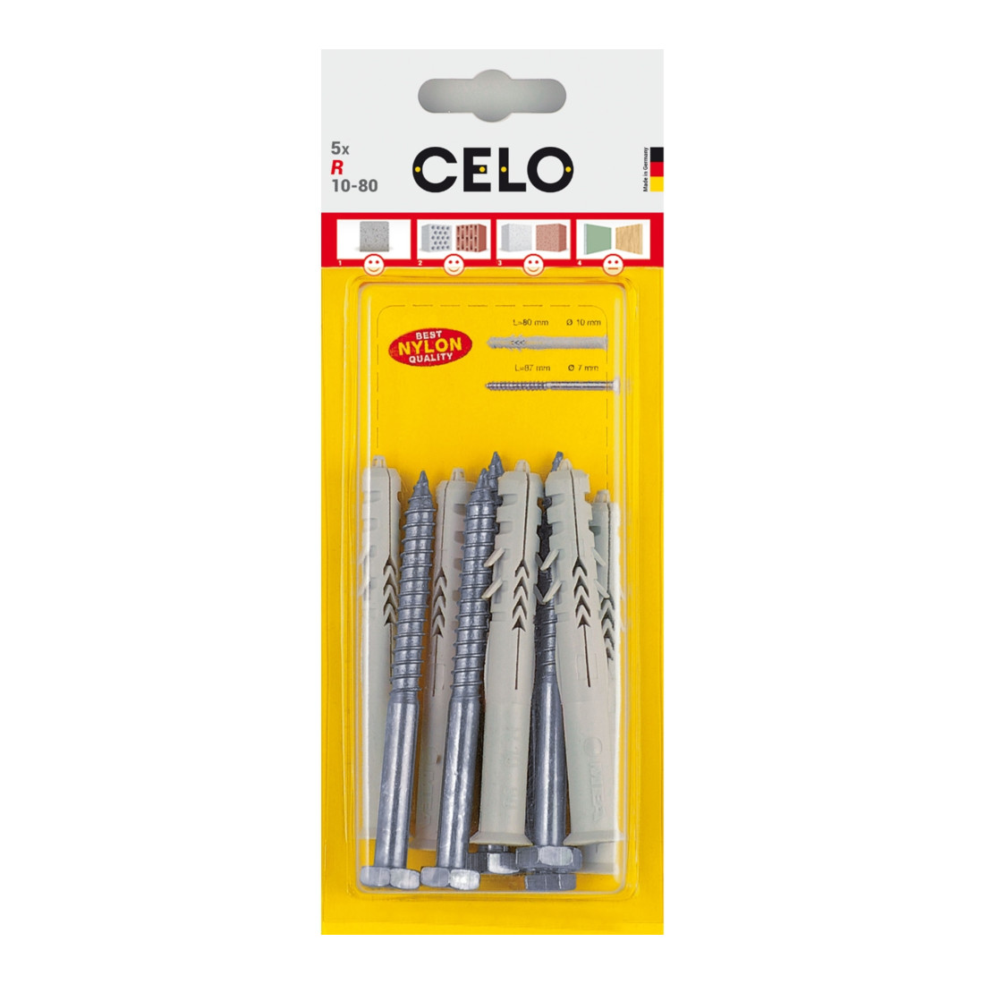 Celo Blister Rahmendübel R 10 SKS