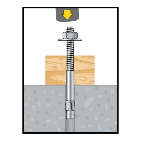 CELO Blitzanker BAZ-H 12-243/153, galv.verz., mit großer Scheibe DIN 440, Option 1