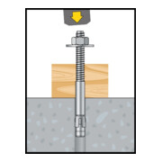 CELO Blitzanker BAZ-H 12-243/153, galv.verz., mit großer Scheibe DIN 440, Option 1-4
