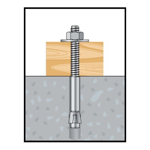CELO Blitzanker BAZ-H 12-258/168, galv.verz., mit großer Scheibe DIN 440, Option 1