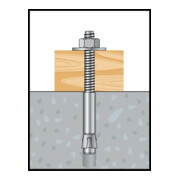 CELO Blitzanker BAZ-H 16-370/250, galv.verz., mit großer Scheibe DIN 440, Option 1-5