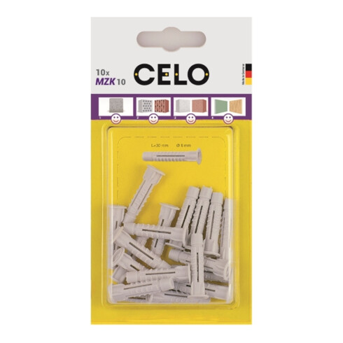 CELO Cheville à usage multiple avec collet MZK
