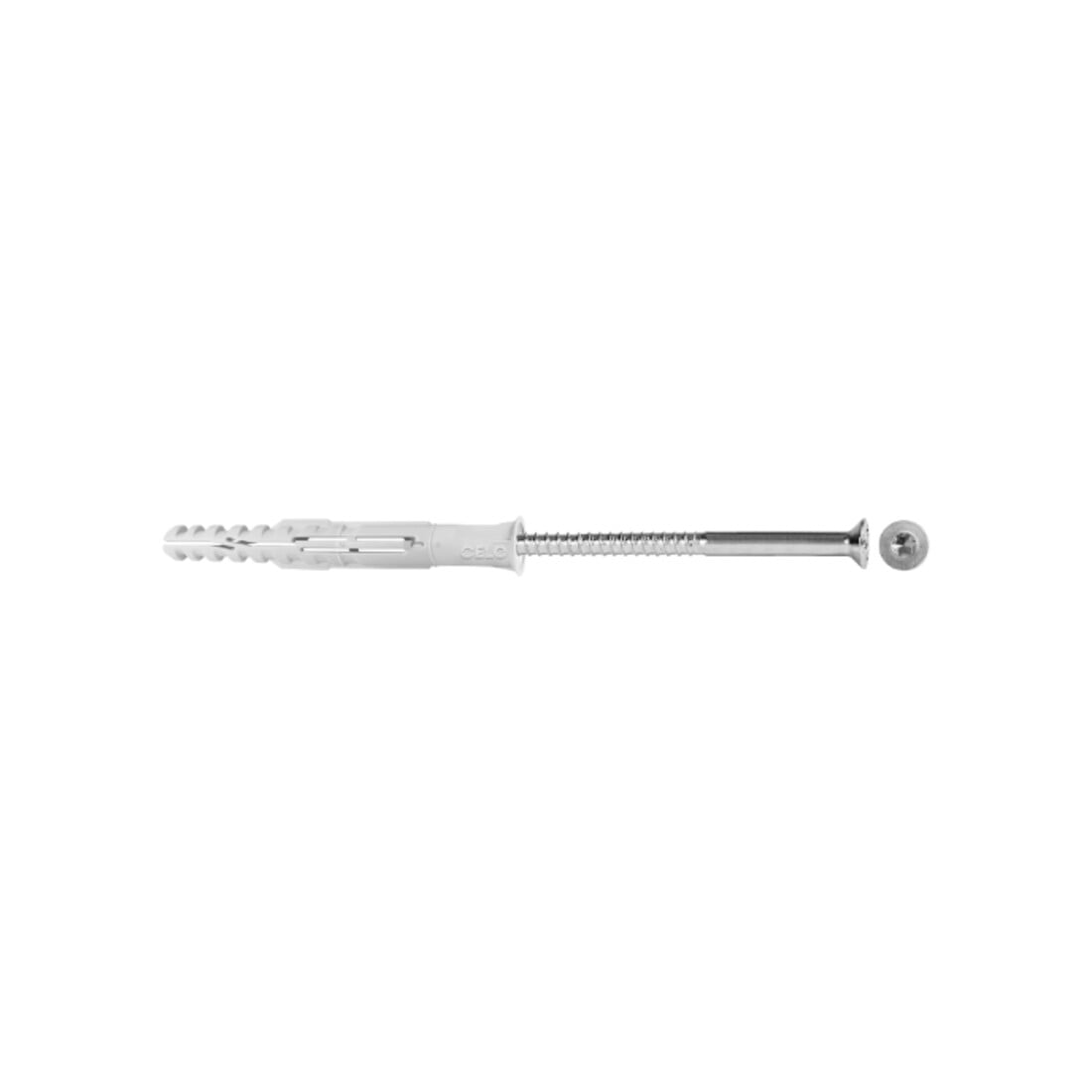 Celo Chevilles pour cadres multifonctionnelles MFR SB 10-115 TX, collerette fraisée, vis à tête fraisée, galv. zinguée, blister