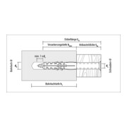 CELO frameanker R 10-115 SSK met zeskantschroef met sluitring, gegalvaniseerd-4