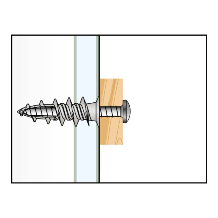 CELO gipsplaatplug zamak met schroef GKDZ PZ 4,5x35