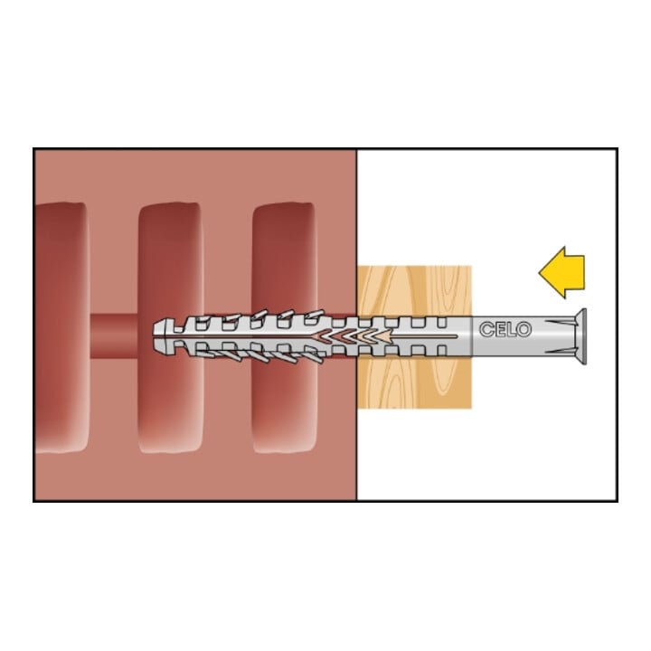CELO Hohlblockrahmendübel HBR 10-200 ohne Schraube