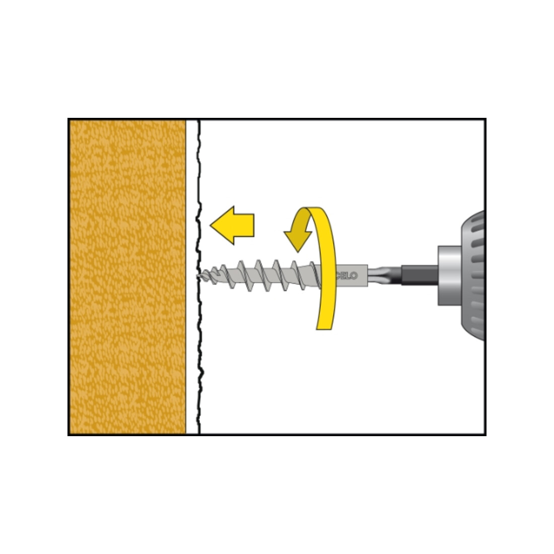 CELO Isolerende paneelschroefplug IPSD-H 55 Telegrey