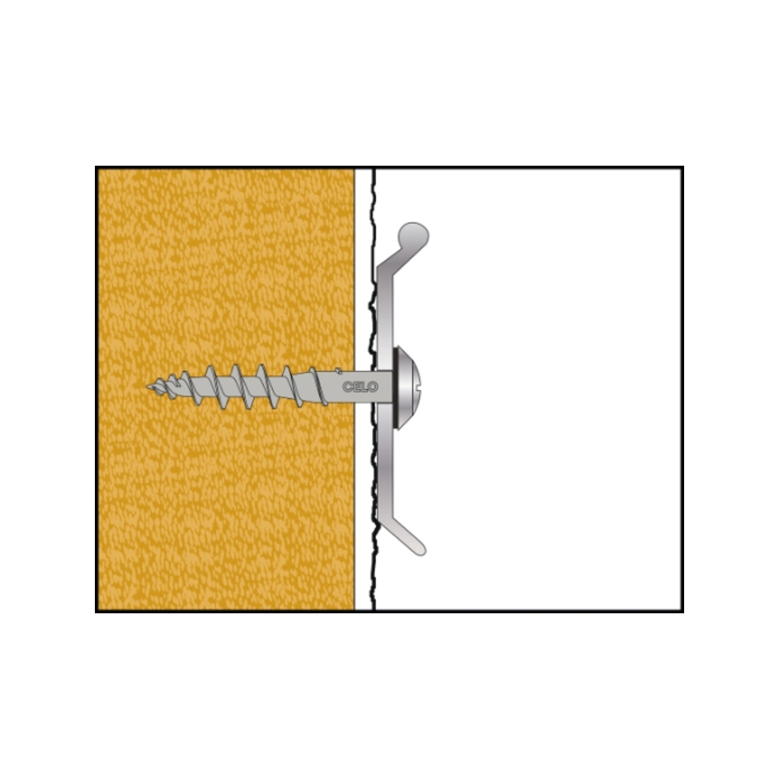 CELO Isolerende paneelschroefplug IPSD-H 55 Telegrey