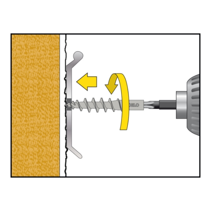 CELO Isolerende paneelschroefplug IPSD-H 55 Telegrey
