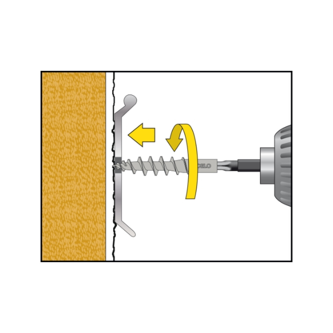 CELO Isolerende paneelschroefplug IPSD-H 55 Telegrey