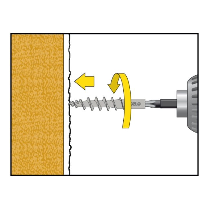 CELO Isolerende paneelschroefplug IPSD-H 55 Telegrey