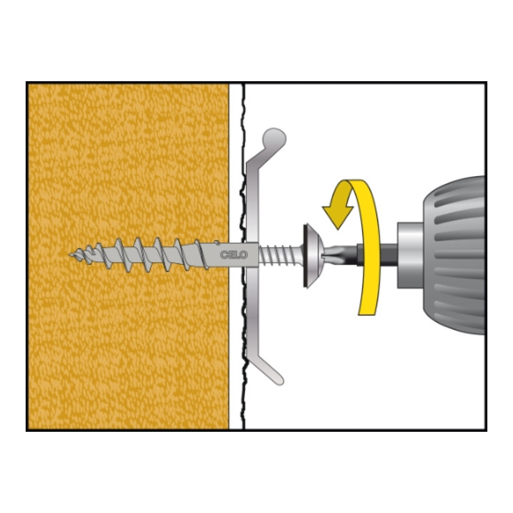CELO Isolerende paneelschroefplug IPSD-H 55 Telegrey