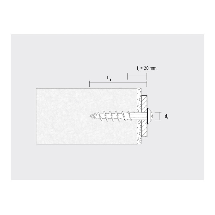 CELO Isolerende paneelschroefplug IPSD-H 55 Telegrey