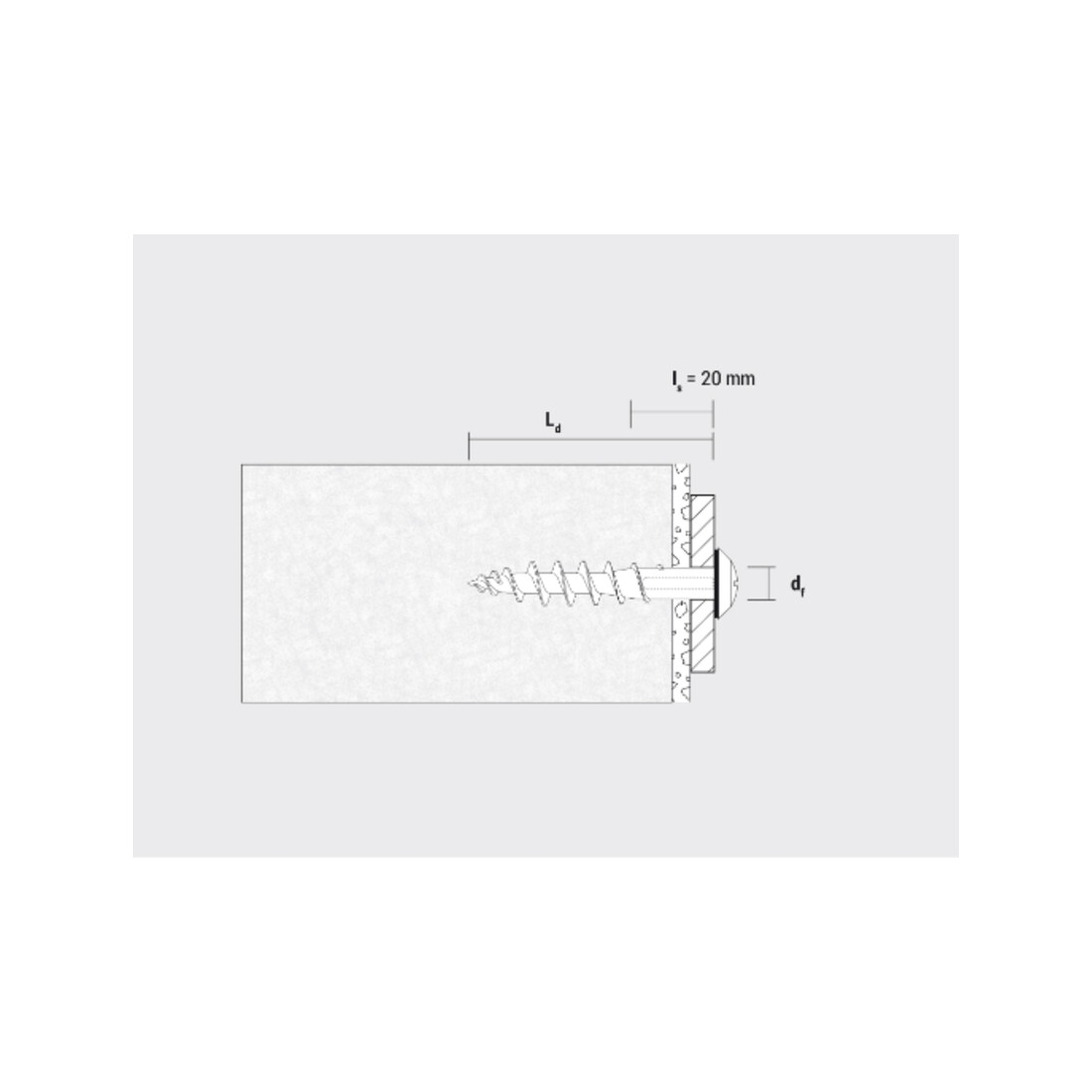 CELO Isolerende paneelschroefplug IPSD-H 55 Telegrey