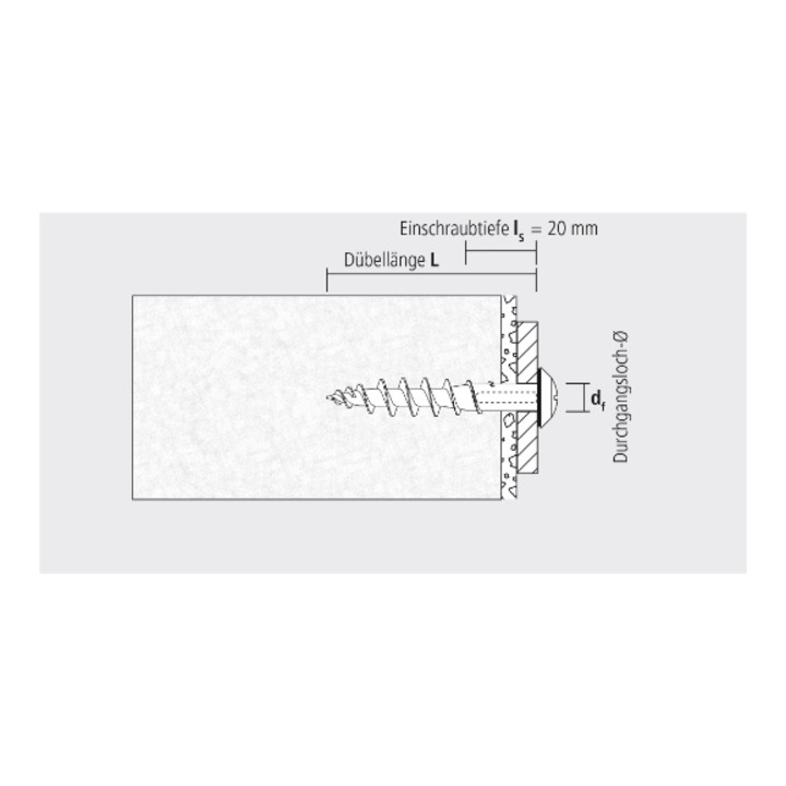 CELO Isolerende paneelschroefplug IPSD-H 55 Telegrey