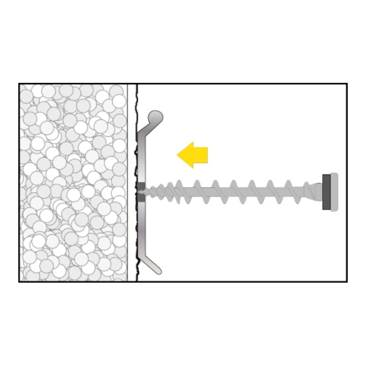 CELO Isolierplattenschraube IPS 80 Schokoladenbraun