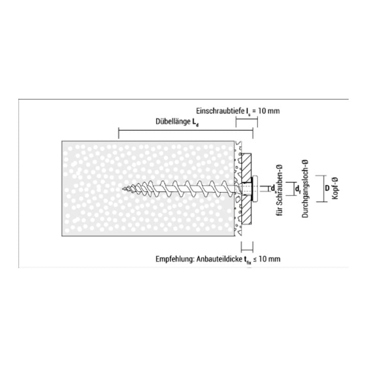 CELO Isolierplattenschraube IPS 80 Sepiabraun