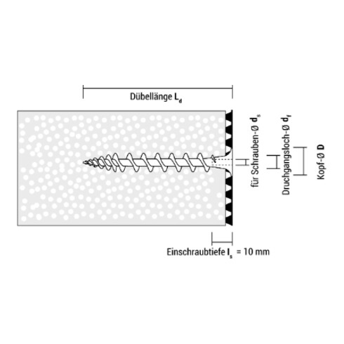 Celo Isolierplattenschraube IPS 80T Telegrau