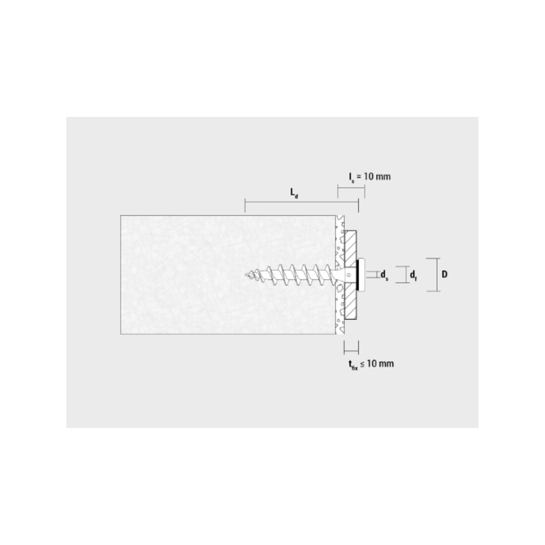 CELO Isolierplattenschraube IPS-H 55 Verkehrsschwarz 8 mm 55 mm